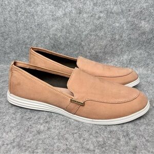 COLE HAAN Women's Ella Venetian Nubuck Leather Loafer Shoes Rose Blush Size 11B